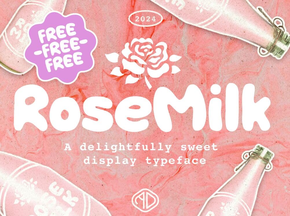 RoseMilk Typeface
